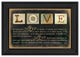 "Love" By Marla Rae, Printed Wall Art, Ready To Hang Framed Poster, Black Frame