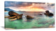 "Sunrise at Blue Lamai Beach" Seashore Canvas Art, 40"x20"