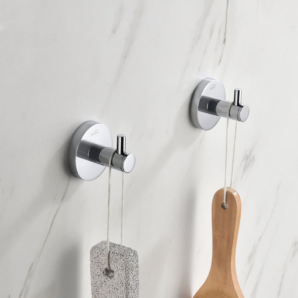 Circular Bathroom Robe Hook KBA1401, Chrome