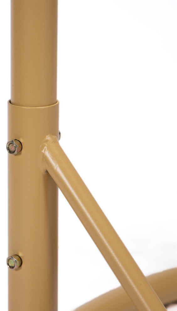 LeisureMod Mendoza Light Brown Wicker Hanging Double Egg Swing Chair, Charcoal