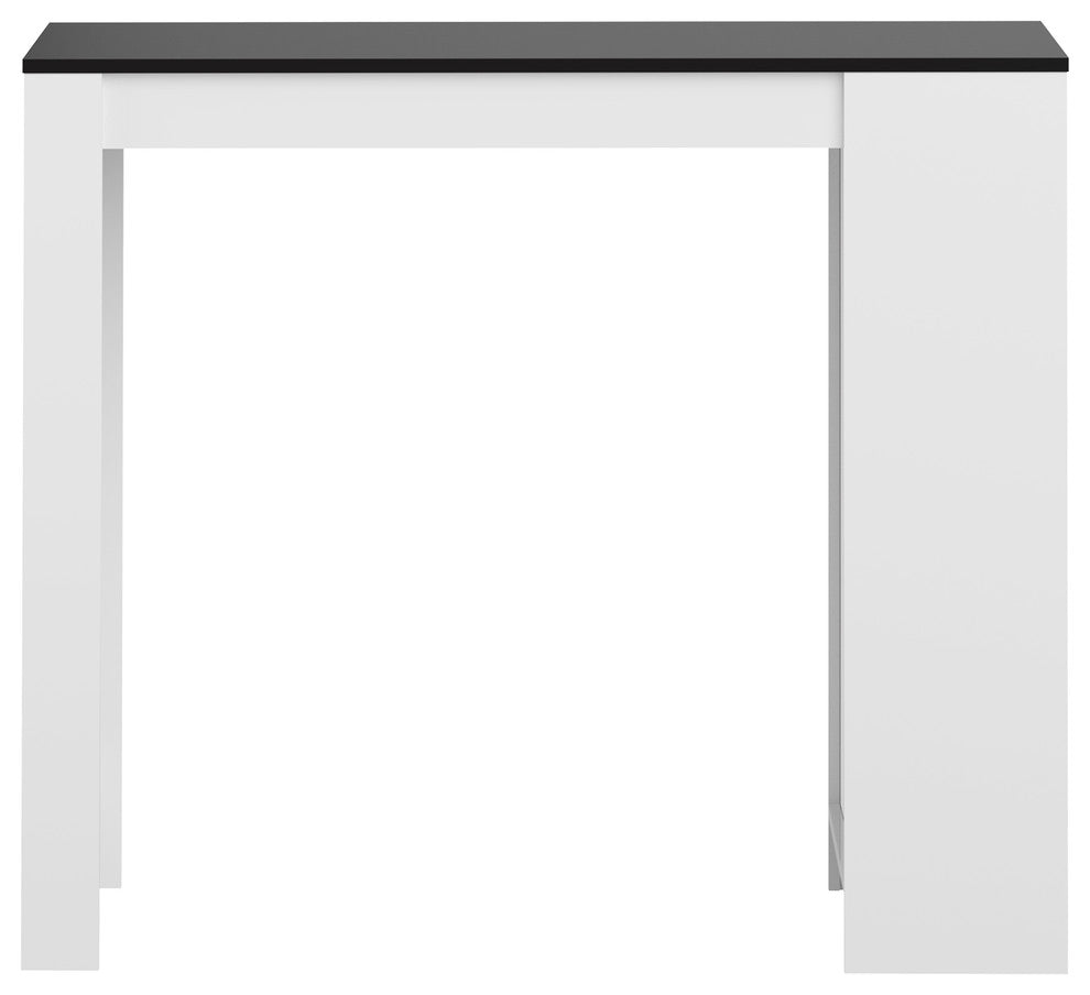 Aravis Dining Bar Table, White, Black