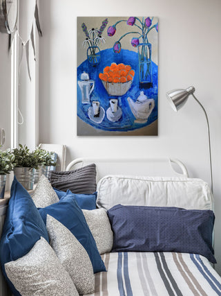 "Time for Tea" Painting Print on Wrapped Canvas, 40"x60"