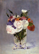 Edouard Manet Flowers in a Crystal Vast, 21"x28" Wall Decal Print