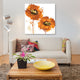 "Flower Burst In Mandarin II" by Vanessa Austin, Canvas Print, 12x12"