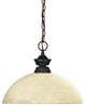 1 Light Pendant Olde Bronze