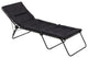Premium Black Steel Black Cushion Chaise Lounge