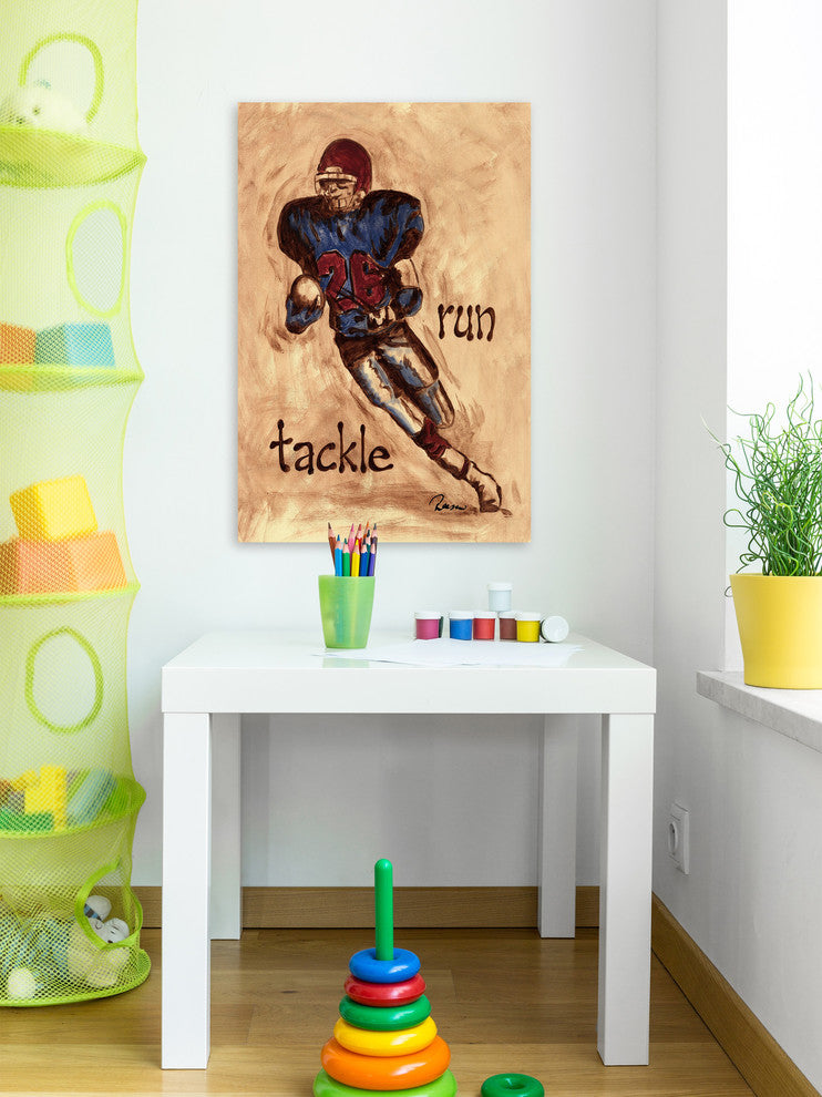 Marmont Hill, "Runner" by Reesa Qualia Painting Print on Wrapped Canvas, 20x30