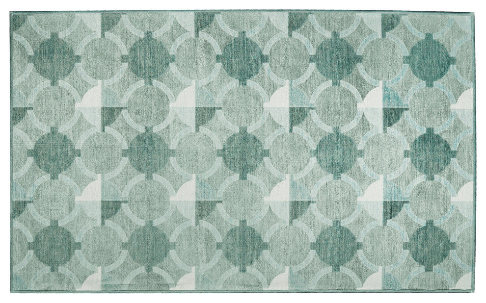 My Magic Carpet Washable Rug Dula Light Sage Green, 3' X 5'