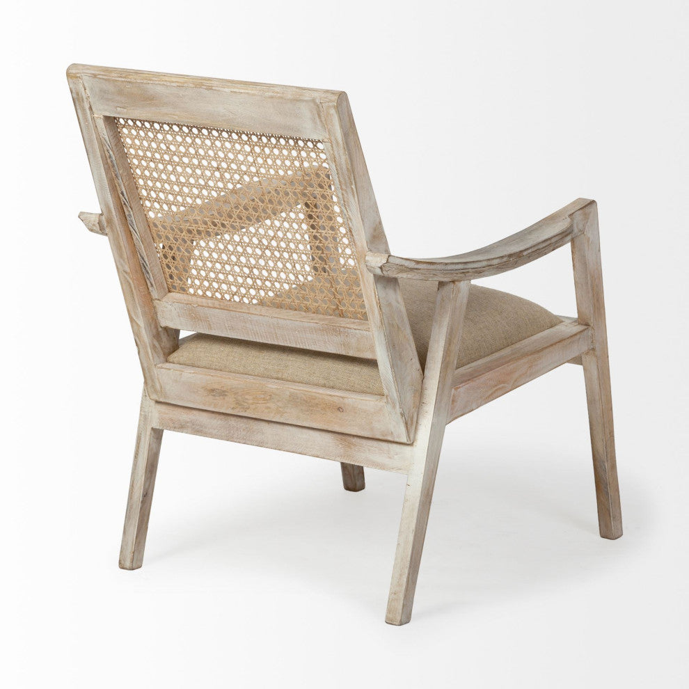 Wooden Chair With Cane Mesh Backrest