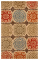 Hand-tufted Wool Beige Transitional Geometric Matrix Rug, 8'9 X 11'9