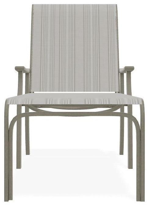 St. Catherine Sling 4-Position Outdoor Chaise Lounge, Harbor/Storm
