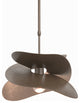 Hibiscus Small Pendant, Bronze Finish, Standard Overall Height
