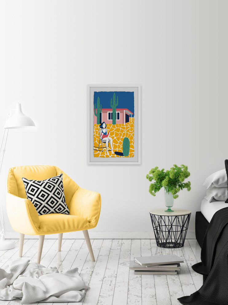 "Relaxing Break" Framed Painting Print, 30"x45"