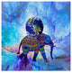 "Earth On Elephant" by Ata Alishahi, Canvas Art, 35"x35"