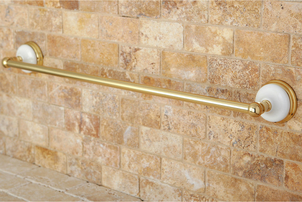 Kingston Brass 24" Towel Bar, Polished Brass