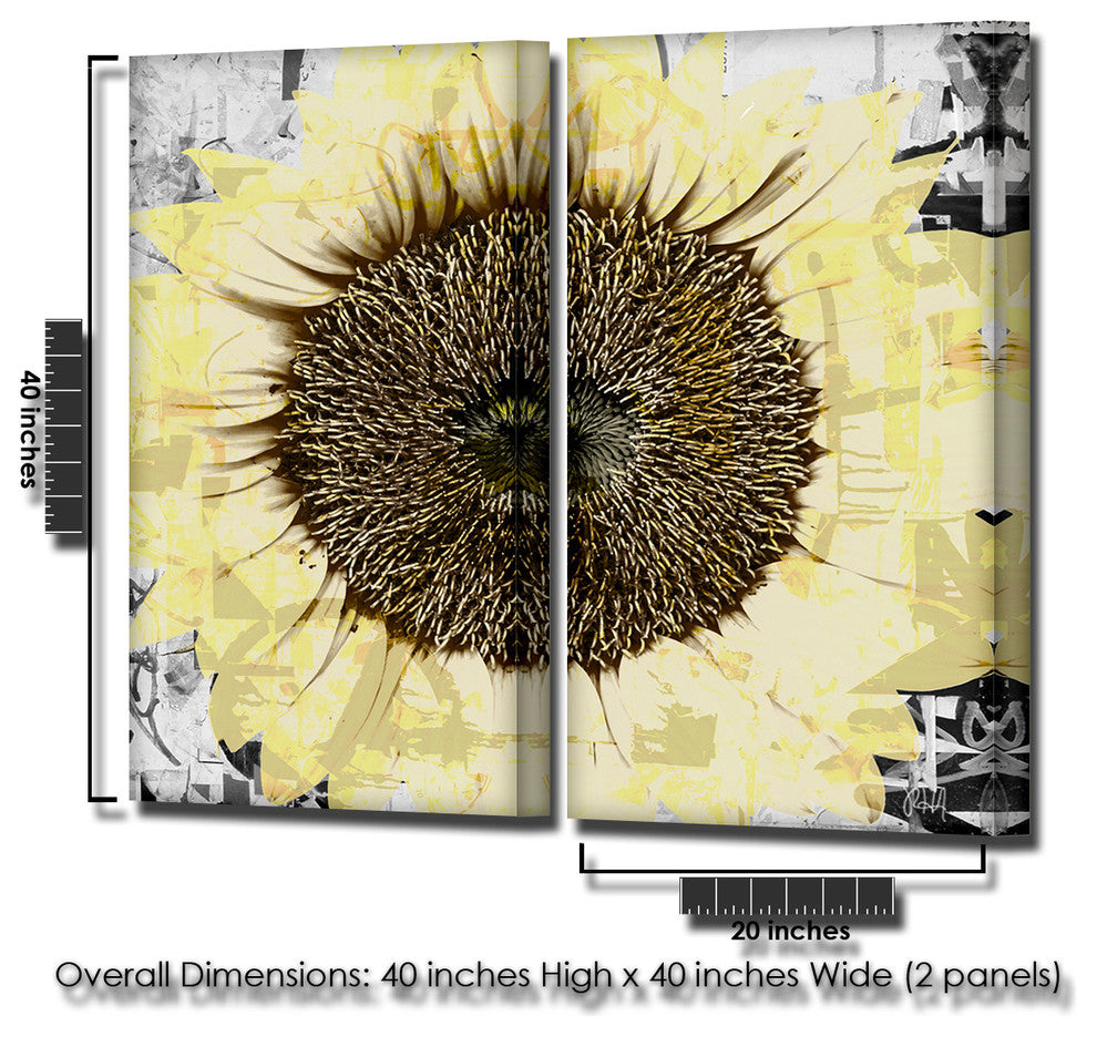 Painted Petals CIV Canvas Art, 2-Piece Set