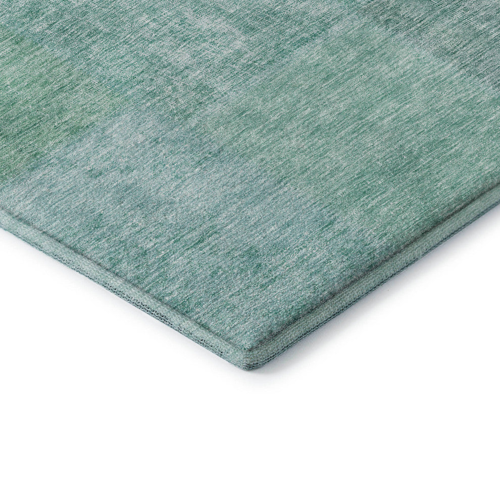 Premium Machine Washable Mayfield AMF664 Teal 8' x 10' Rug