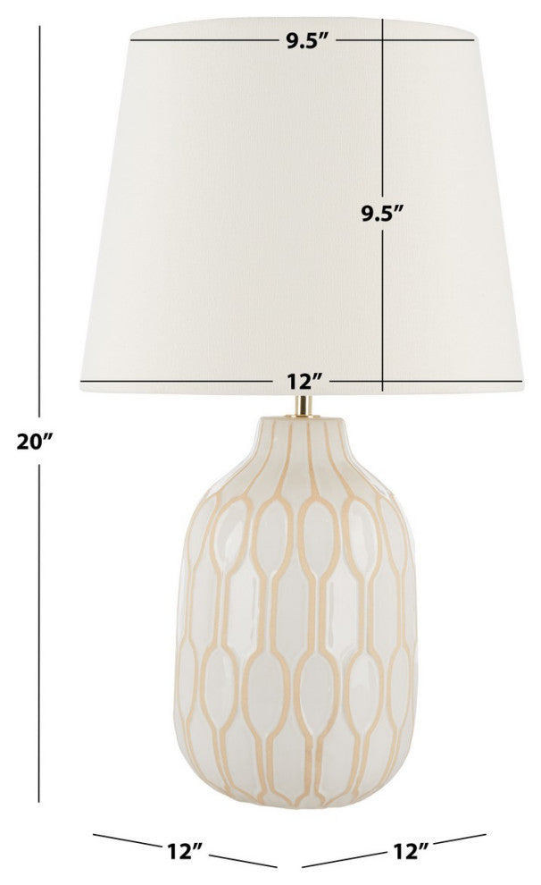 Safavieh Lansing Table Lamp White