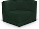 Ollie Black Boucle Fabric Chair, Green, Corner Chair