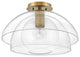 Hinkley Lotus Medium Convertible Semi-Flush Mount, Heritage Brass