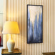 Snowy Drip 1 Textured Metallic Hand Painted Framed Wall Art by Martin Edwards