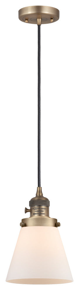 INNOVATIONS 201CSW-BB-G61 1-Light Mini Pendant Brushed Brass