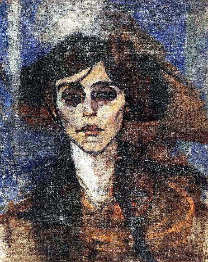 Amedeo Modigliani Portrait of Maude Abrantes, 20"x25" Wall Decal