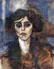 Amedeo Modigliani Portrait of Maude Abrantes, 20"x25" Wall Decal