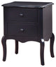 Lexie Rattling Spacious Night Stand, Traditional Style, Blue