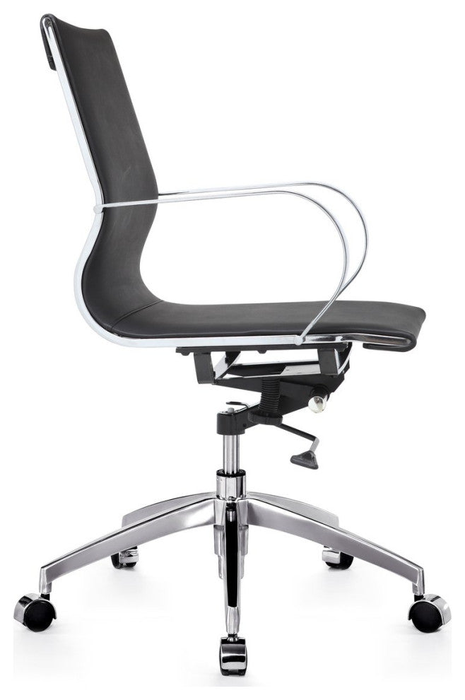 Devin Mid-Back Office Chair, Black