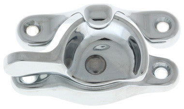 Genuine Solid Brass Small Sash Catch, Polished Chrome