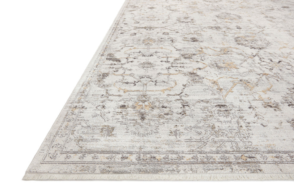 Loloi Bonney Ivory / Dove 18" x 18" Swatch Area Rug