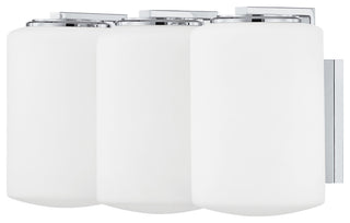 Chantal 3-Light Bath Bracket, Polished Chrome Finish, Opal Matte Glass