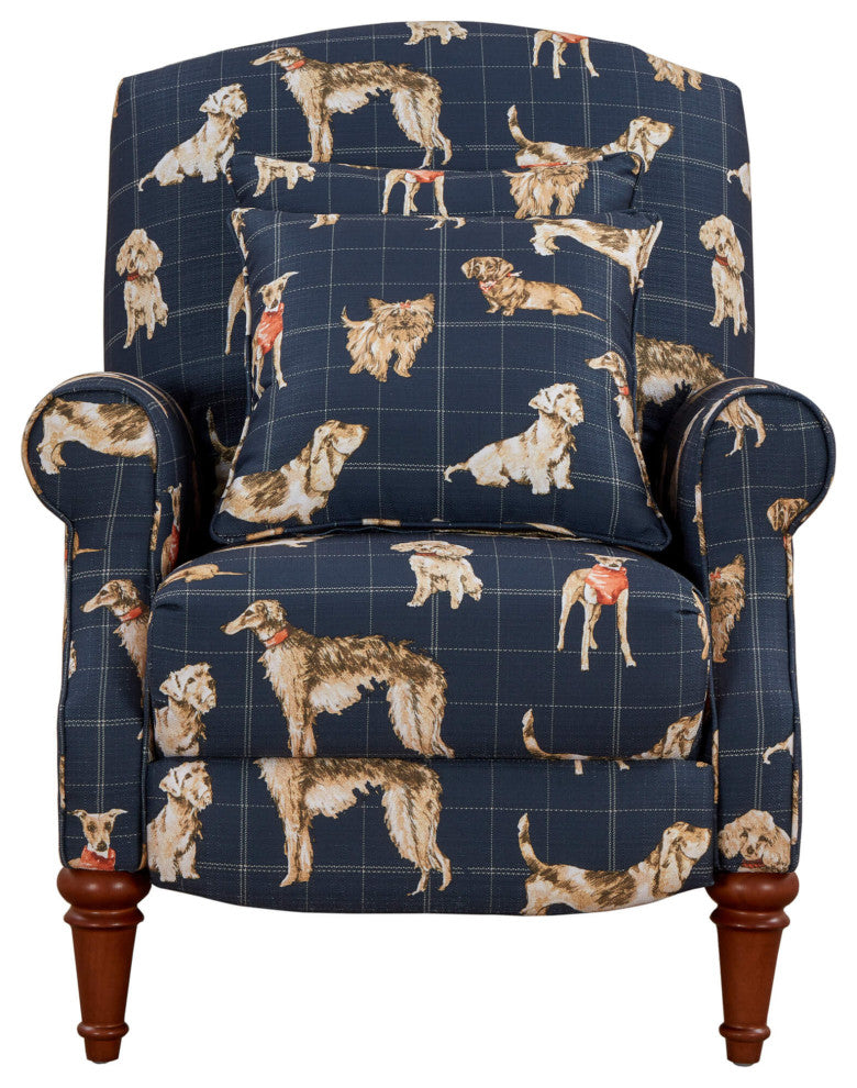 Happy Dog Pushback Recliner Manual Reclining Chair Includes