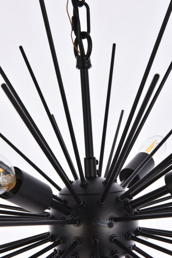 Tanner 8-Light Black Pendant