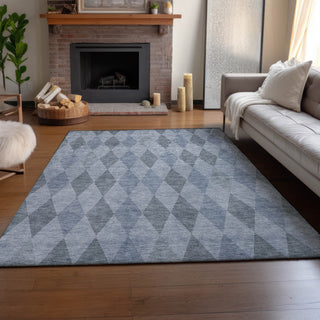 Premium Machine Washable Mayfield AMF561 Denim 8' x 10' Rug