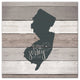 New Jersey Established 16x16 Canvas Wall Art