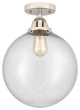 Beacon Semi-Flush Mount, Polished Nickel, Seedy, Seedy
