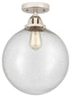 Beacon Semi-Flush Mount, Polished Nickel, Seedy, Seedy