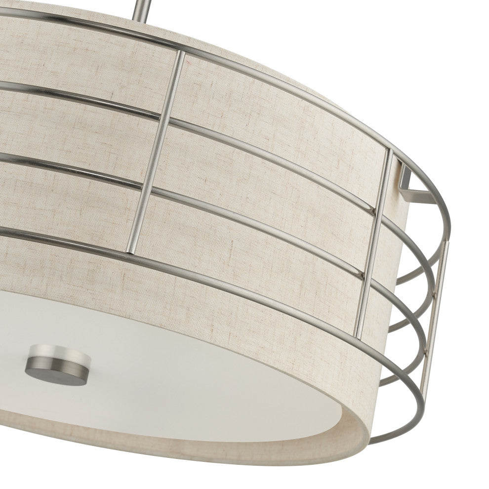 Blanchard 5-Light Brushed Nickel Pendant Chandelier