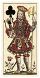 "Knave of Clubs (Bauern Hochzeit Deck)" Paper Art, 14"x26"