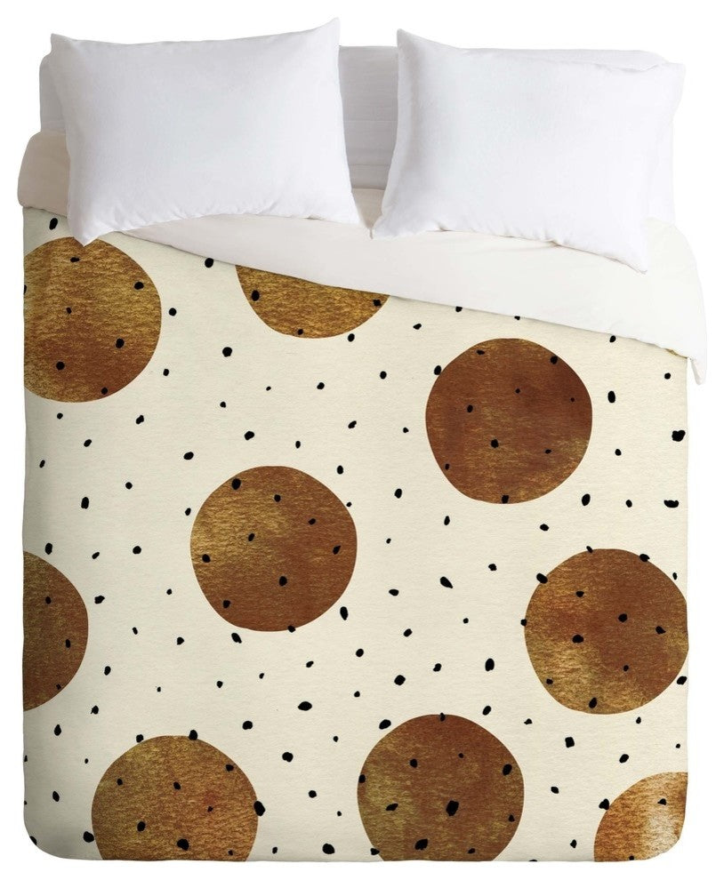 Georgiana Paraschiv Mixed Dots Duvet Cover, Queen