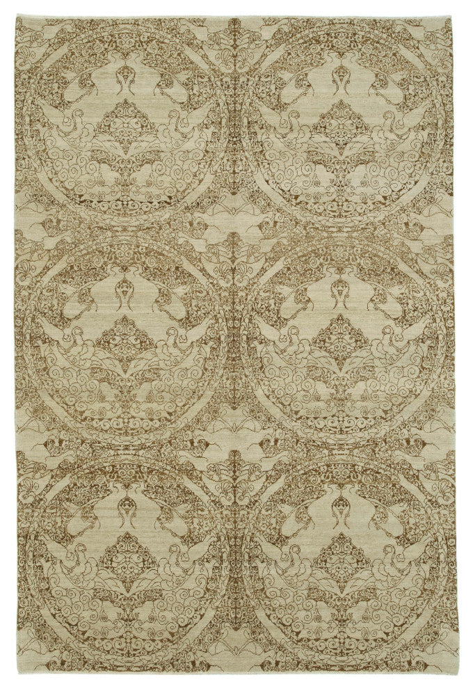 Rug N Carpet - Hand-Knotted Oriental 6' x 8' 11" Pastel Oushak Area Rug