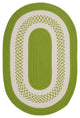 Colonial Mills Crescent NT62 Bright Green Indoor/Outdoor Area Rug, Oval 10'x13'