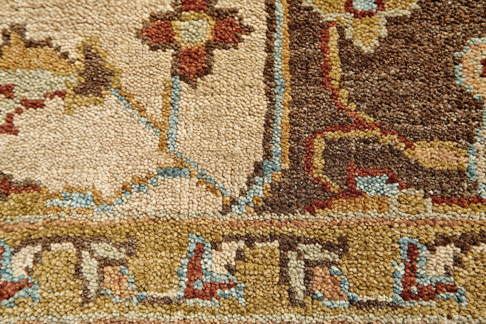 Weave & Wander Alden Rug, Gold/Brown, 2'x3'