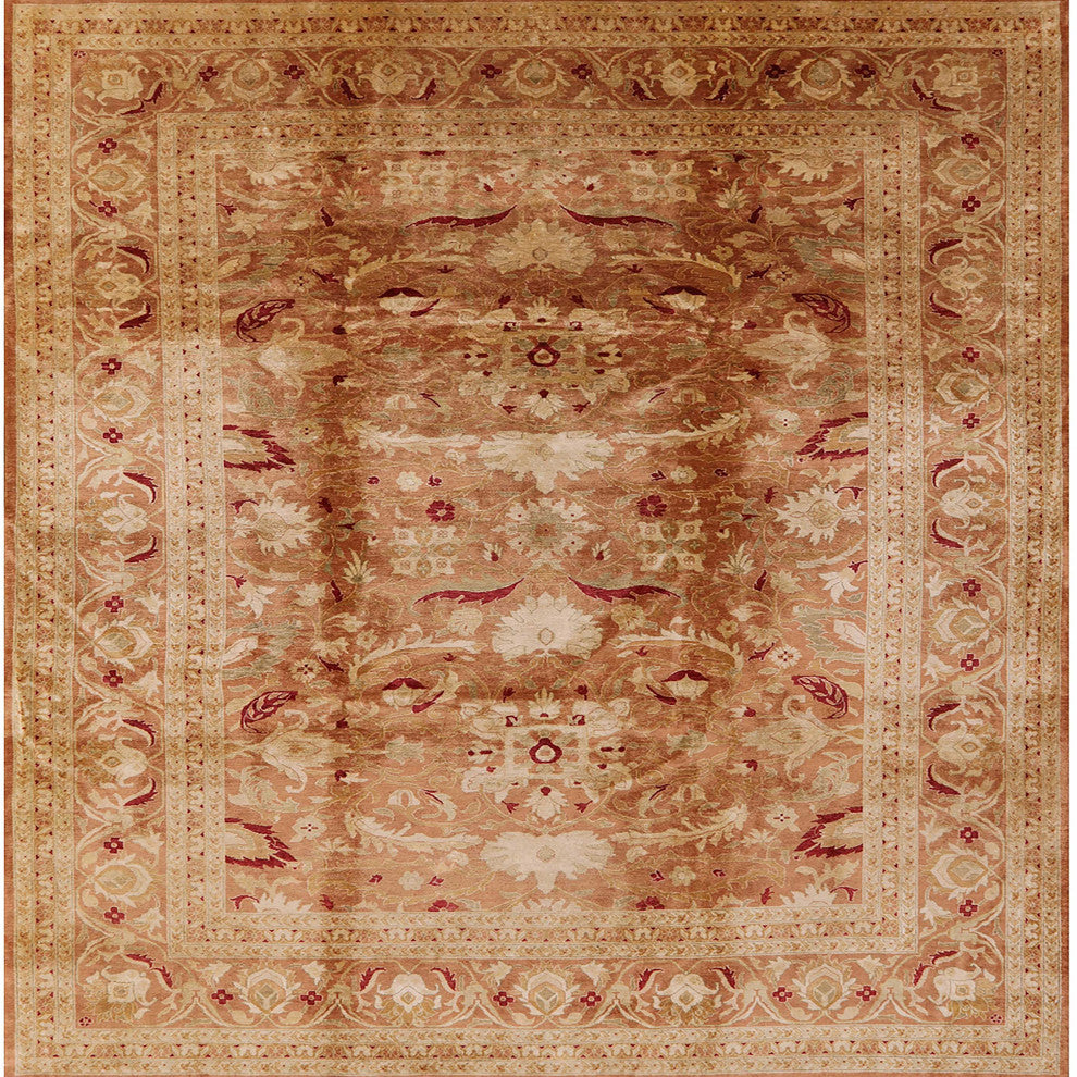 Ahgly Company Indoor Square Mid-Century Modern Area Rugs, 7' Square