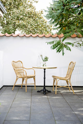 Margret Outdoor Dining Side Chair, Natural