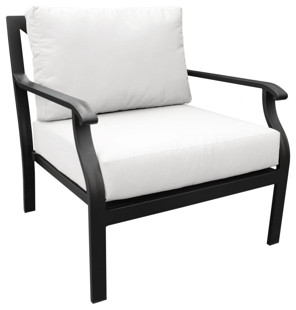 kathy ireland Madison Ave. 10 Piece Aluminum Patio Furniture Set 10c, Alabaster