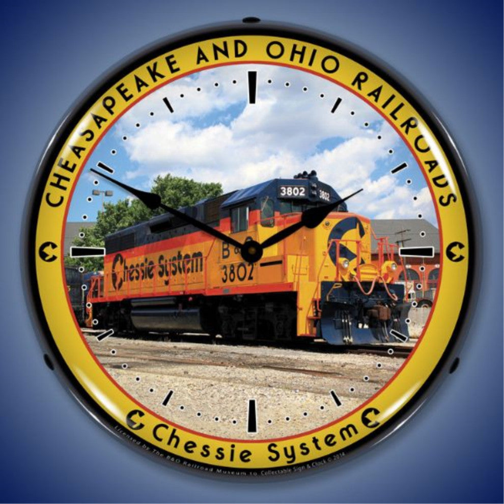 BOR1408541 Chessie Railroad 3802 Clock