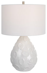 Uttermost Loop White Glaze Table Lamp